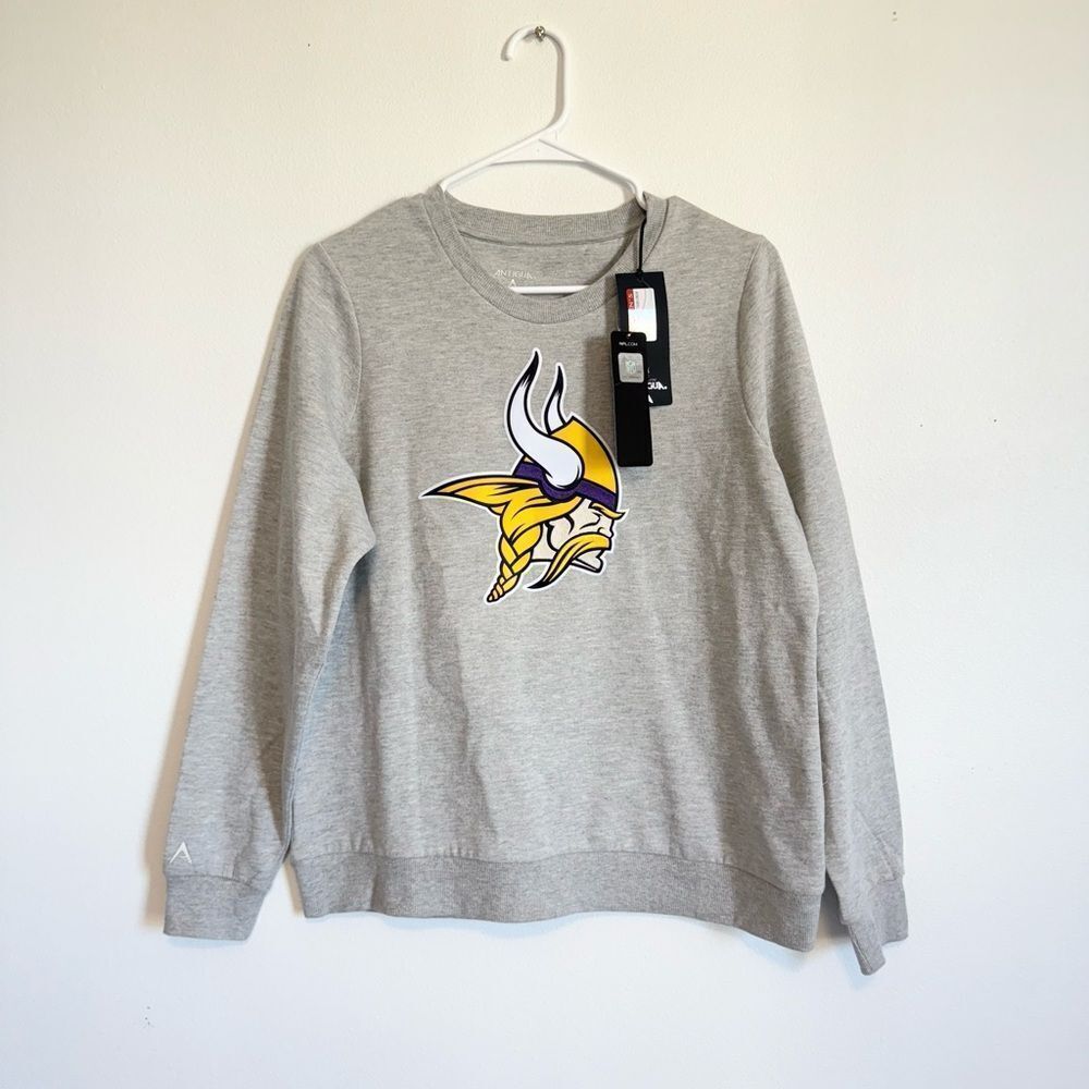 Minnesota Vikings NFL Crewneck Sweatshirt Antigua NWT